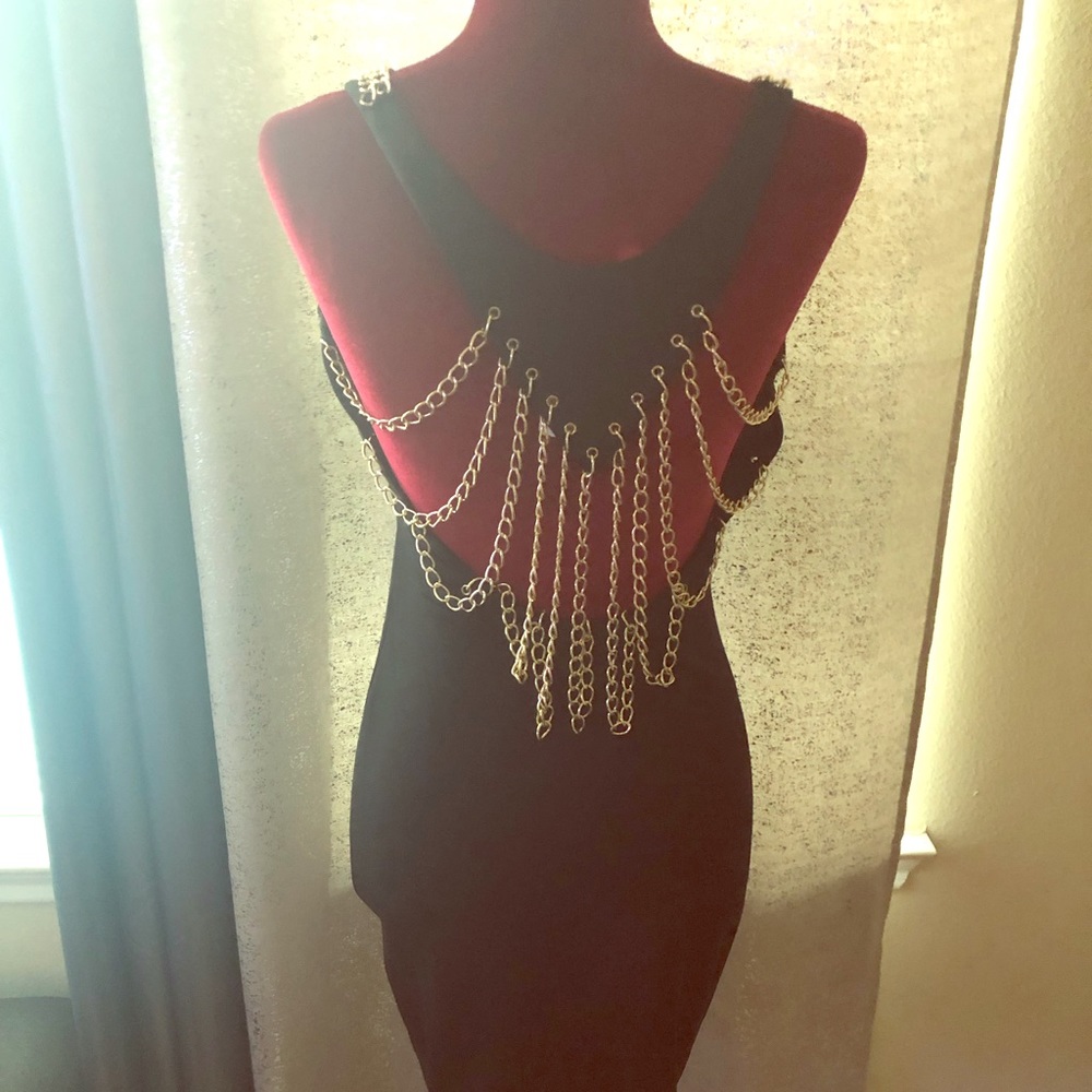 Midi open back dress